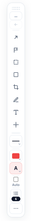 The Sagitnote control panel toolbar